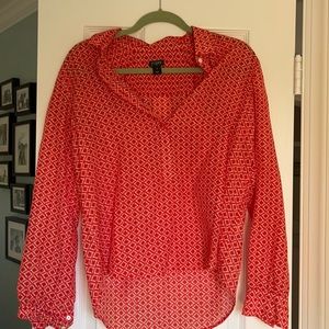 JCREW orange blouse